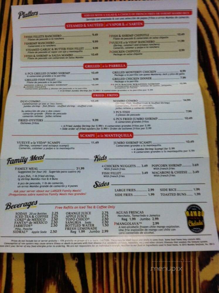 Mambo Seafood - Houston, TX menu_pic