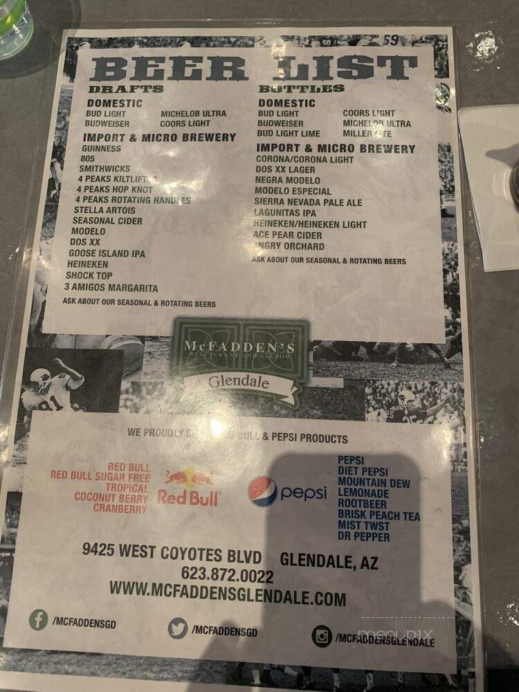 McFaddens Restaurant and Saloon - Glendale, AZ