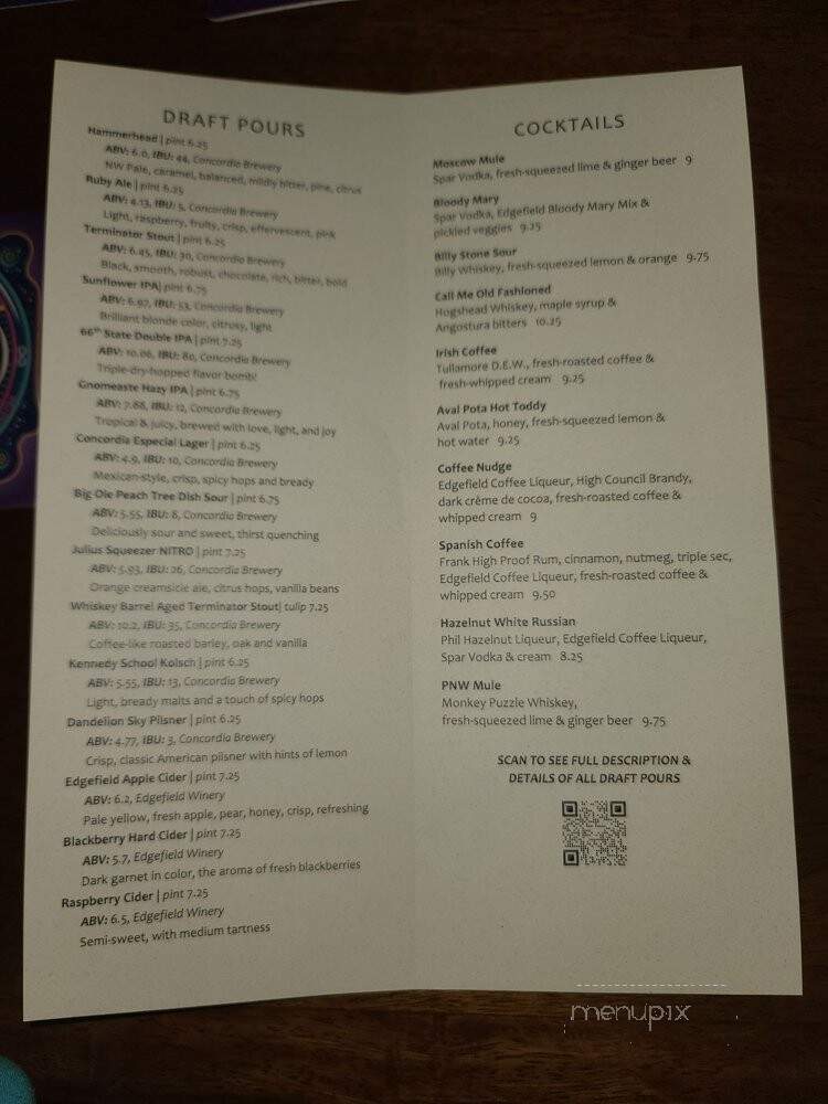 Mcmenamins Pubs & Breweries - Portland, OR menu_pic
