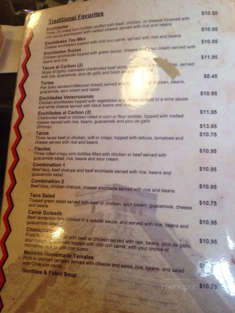 Meridas - Houston, TX menu_pic
