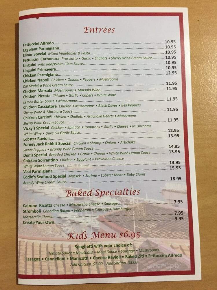 Napolis Italian Bistro - Garland, TX menu_pic