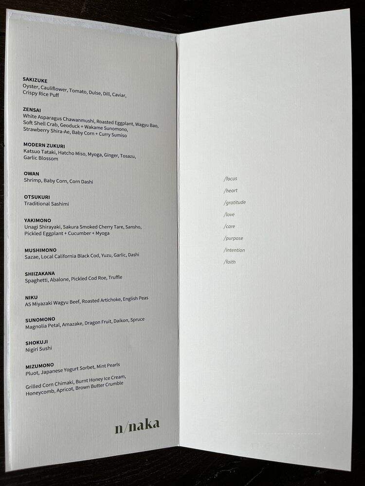 N/Naka - Los Angeles, CA menu_pic