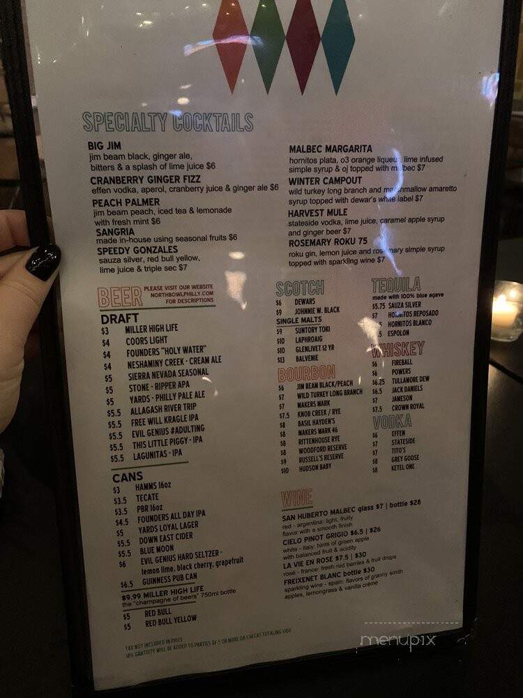North Bowl - Philadelphia, PA menu_pic