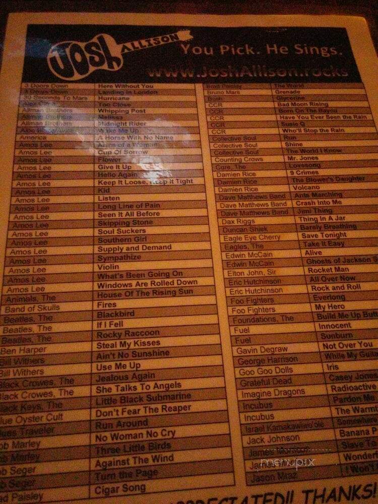 Oasis - Birmingham, AL menu_pic
