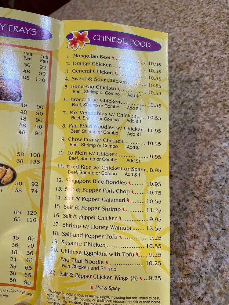 Ohana Hawaiian BBQ - Las Vegas, NV menu_pic