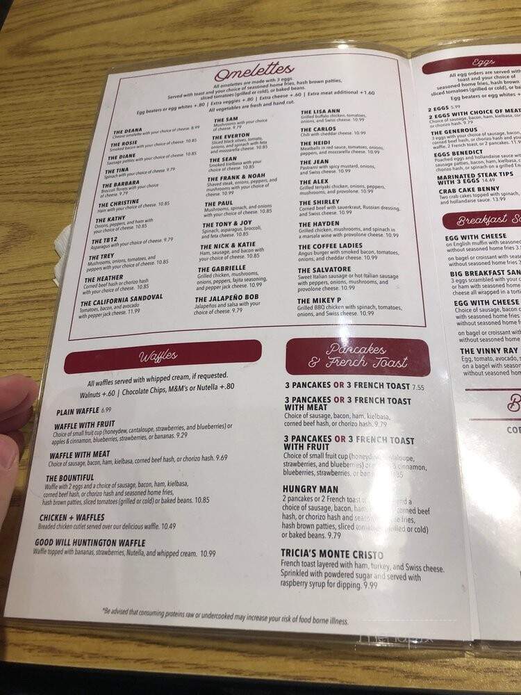 Pauls Diner - Westford, MA menu_pic