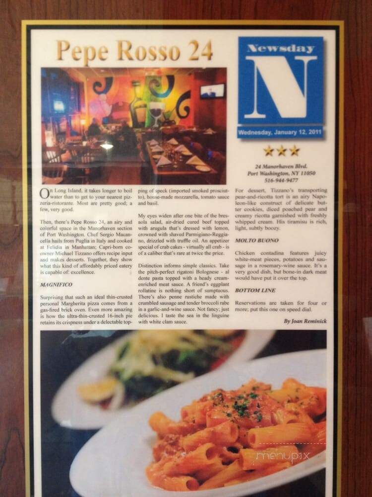 Pepe Rosso 24 - Port Washington, NY menu_pic