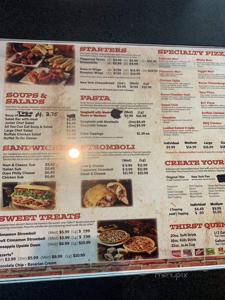 Pizza Inn - Durham, NC menu_pic