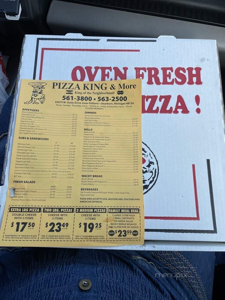 Pizza King - Dearborn, MI menu_pic