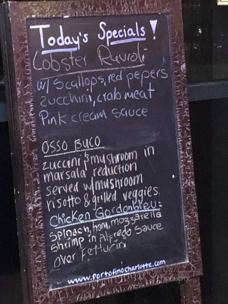 Portofino - Charlotte, NC menu_pic