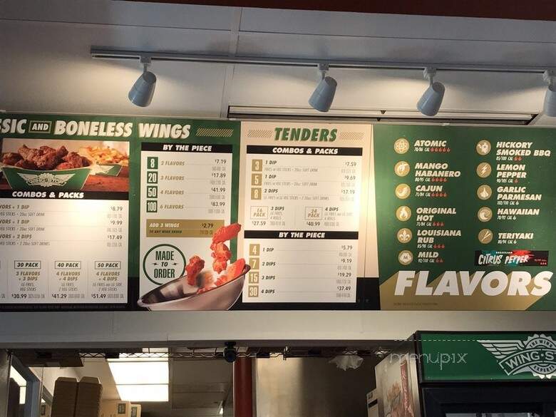 Wingstreet - Grapevine, TX menu_pic