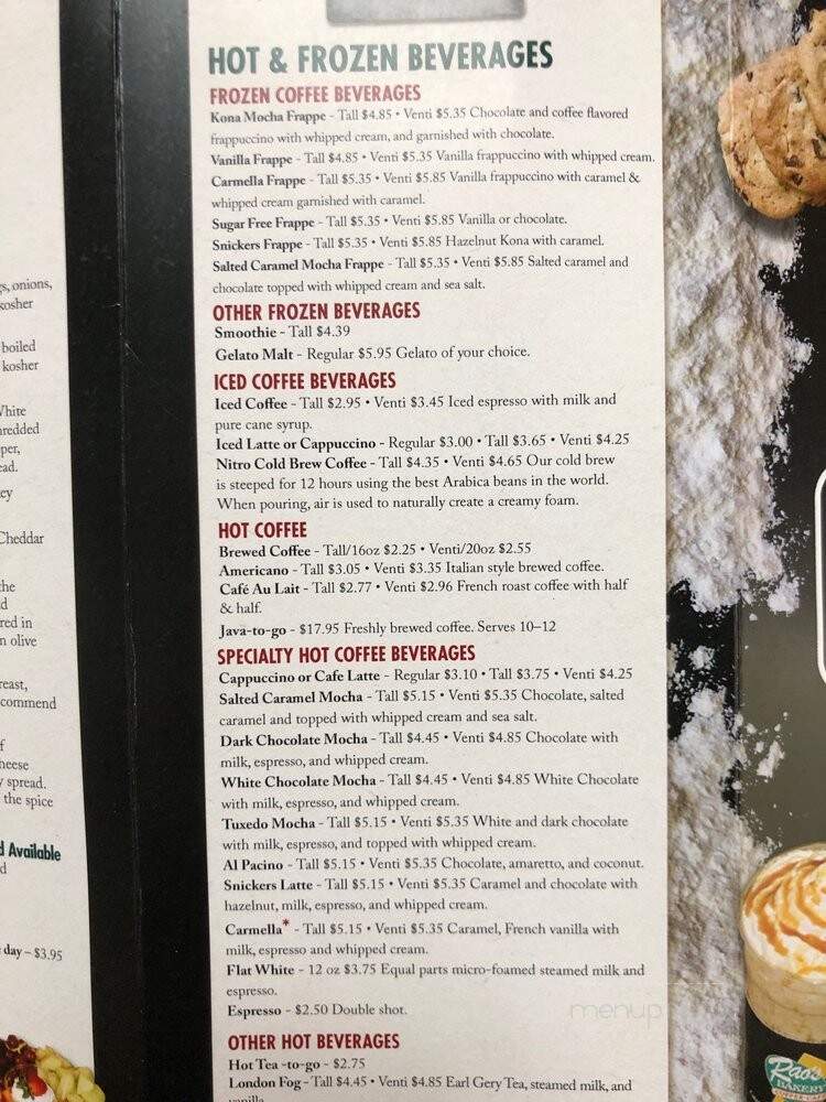 Rao's Bakery and Coffee Cafe - Beaumont, TX menu_pic