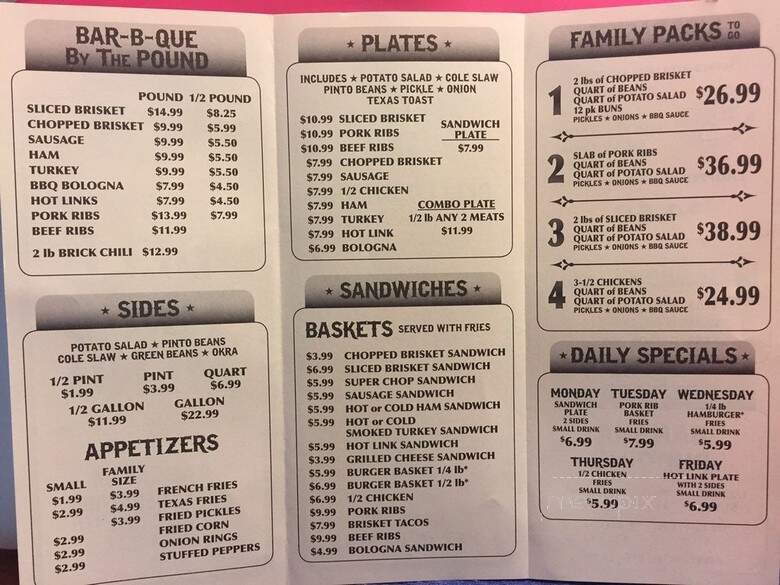 Risckys - Fort Worth, TX menu_pic