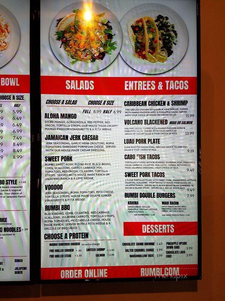 Rumbi Island Grill - Ogden, UT menu_pic