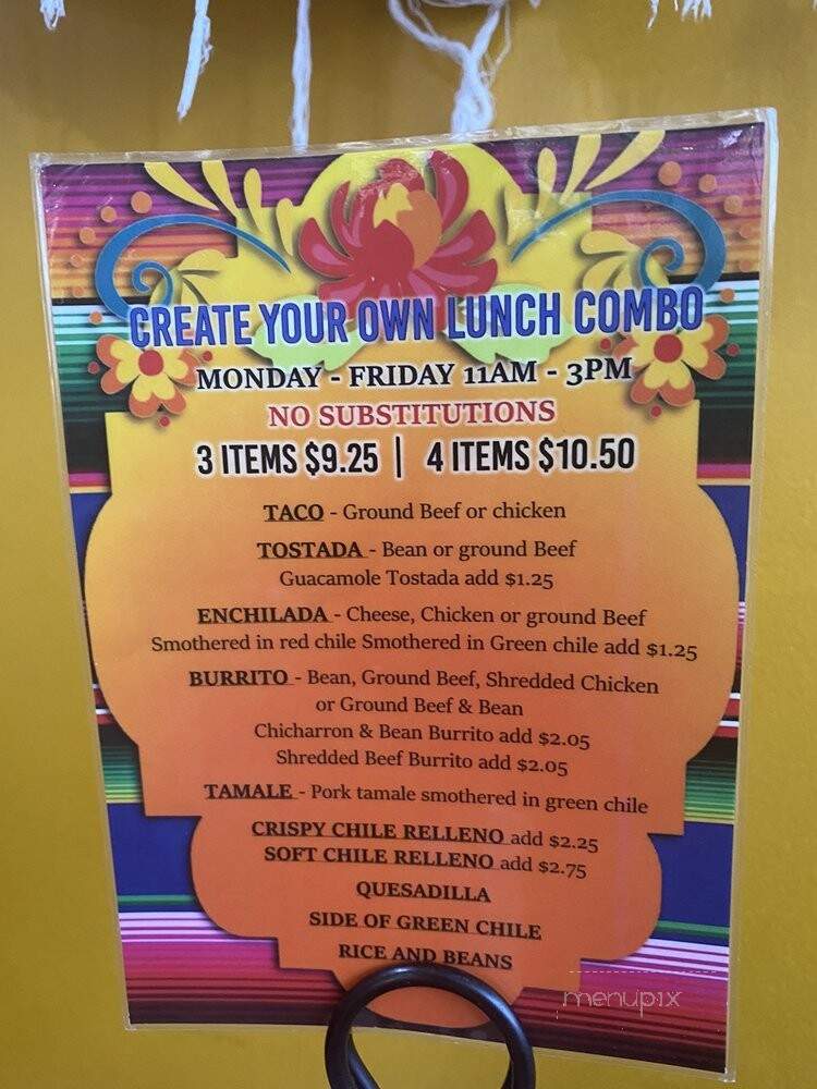 Salsas Mexican Restaurant - Wheat Ridge, CO menu_pic