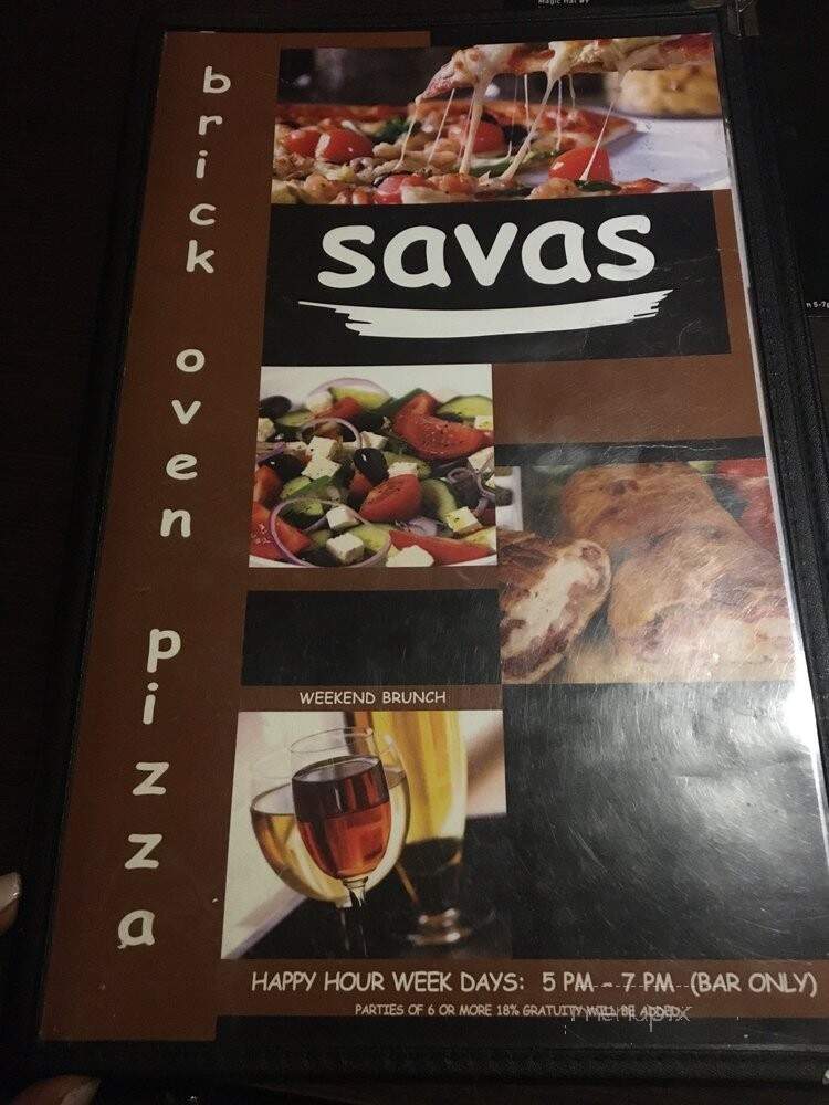Savas Brick Oven Pizza - Philadelphia, PA menu_pic