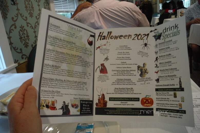 Seminole Gulf Railroad Dinner Train - Fort Myers, FL menu_pic