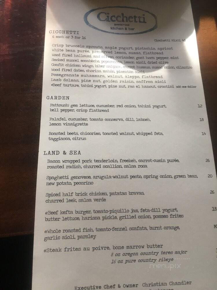 Cicchetti - Seattle, WA