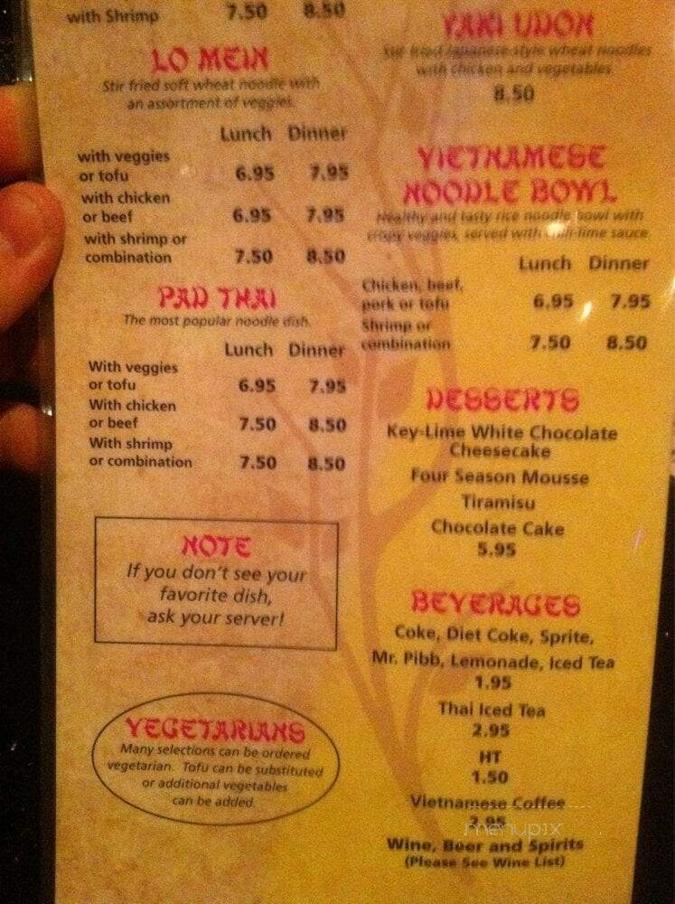Spicy Basil - Denver, CO menu_pic