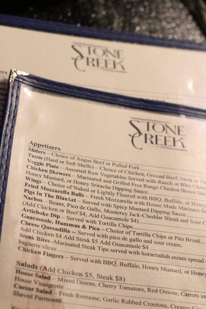 Stone Creek - New York, NY menu_pic