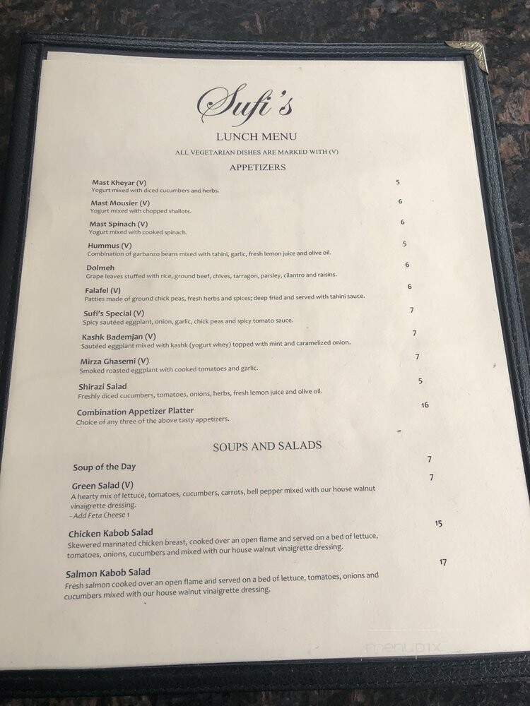 Sufis: A Taste of Persia - Atlanta, GA menu_pic
