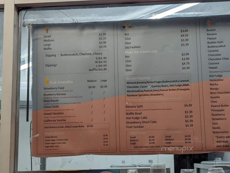 Tastee Freez - Covina, CA menu_pic