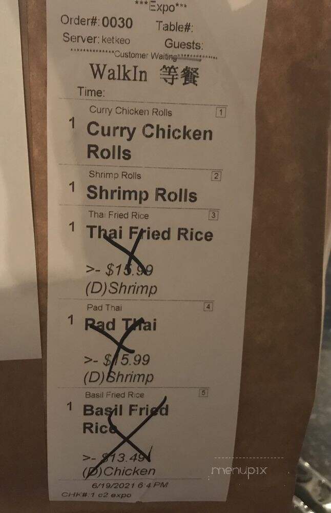 Thai Heaven - Hapeville, GA menu_pic