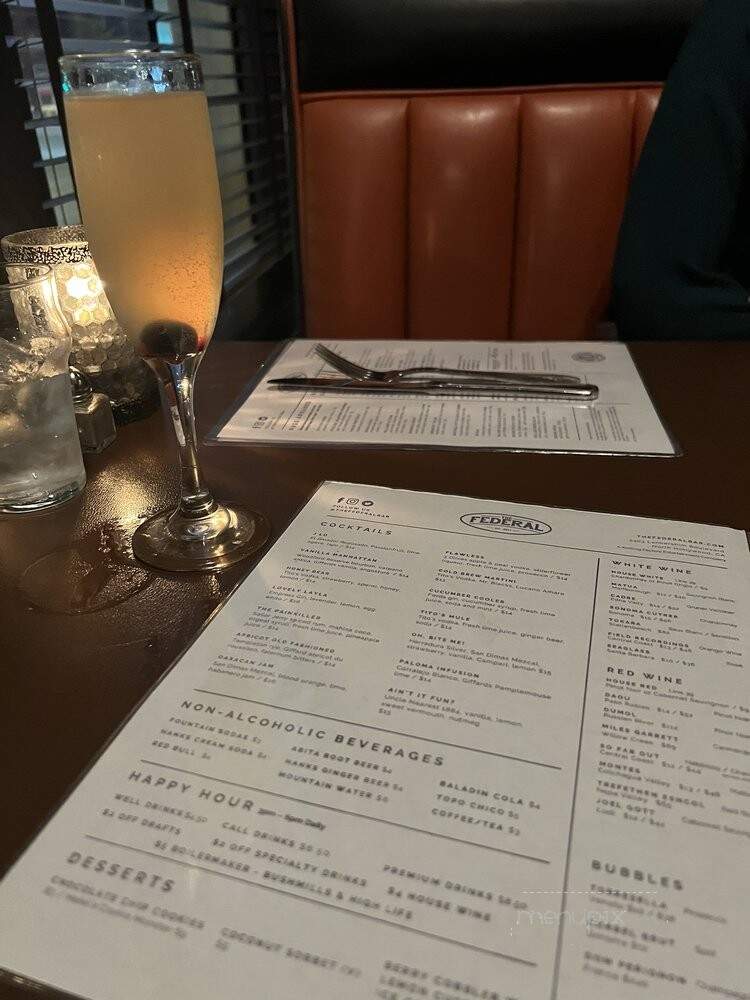 The Federal Bar - North Hollywood, CA menu_pic