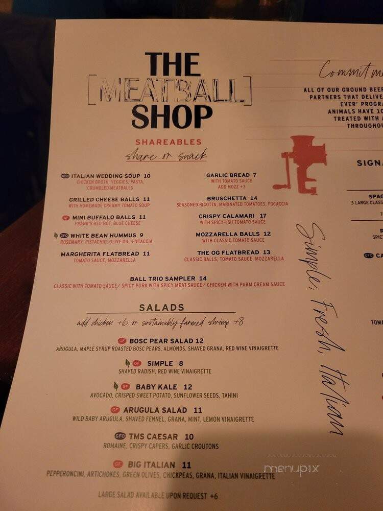 The Meatball Shop (BK) - Brooklyn, NY menu_pic