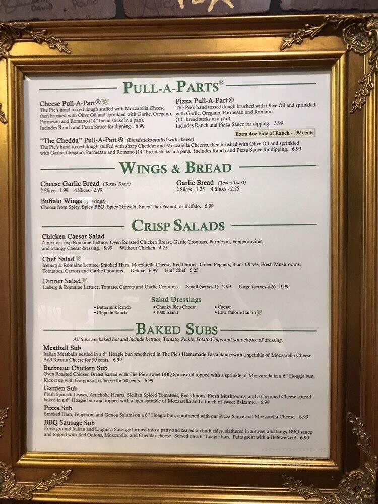 The Pie Pizzeria - Salt Lake City, UT menu_pic
