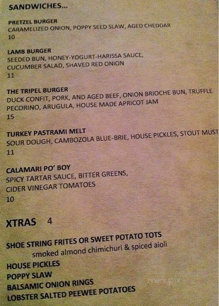 Tripel, The - Playa del Rey, CA menu_pic