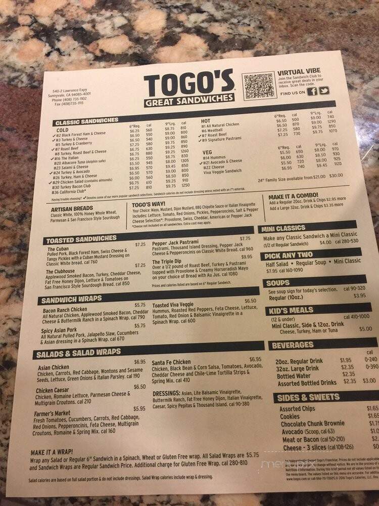 Togo's - Sunnyvale, CA