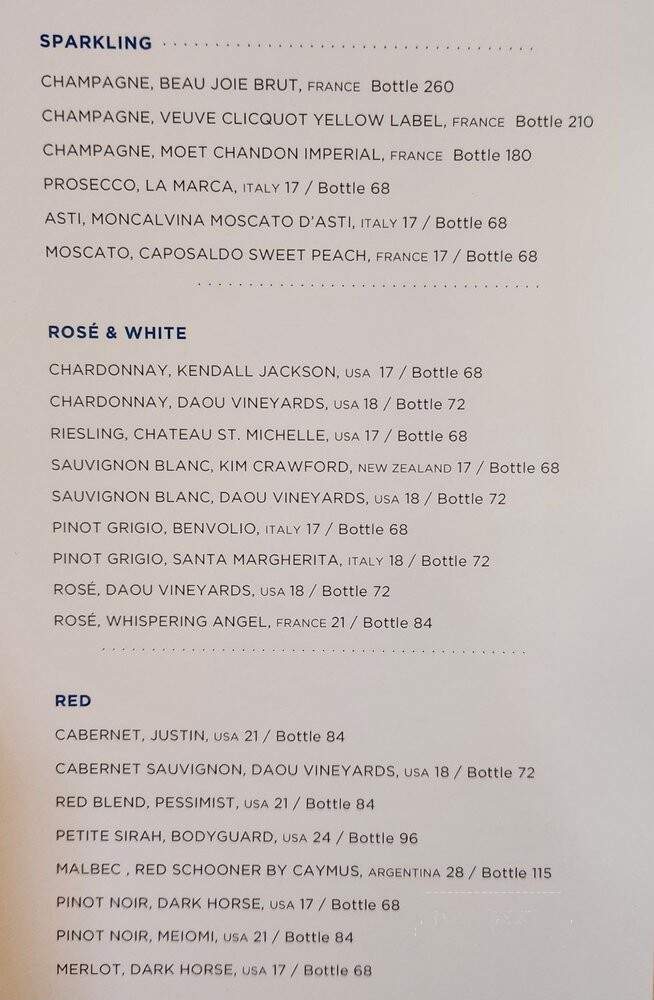 Trump International Hotel & Tower - Las Vegas, NV menu_pic