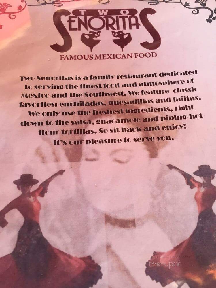 Two Senoritas - Sarasota, FL menu_pic