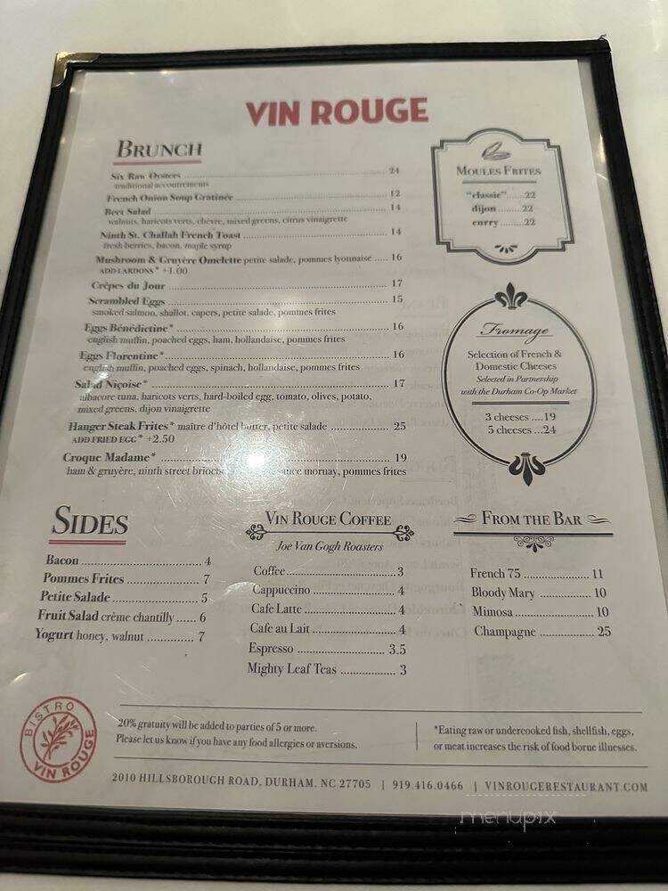 Vin Rouge Restaurant - Durham, NC