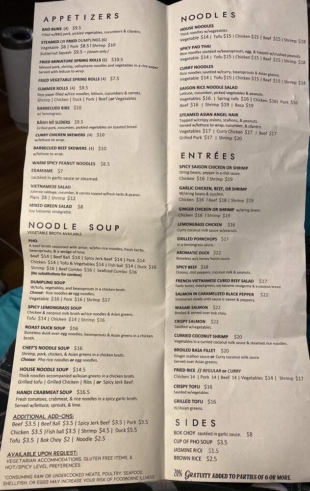 Simply Vietnamese - Tenafly, NJ menu_pic
