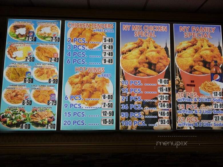 New York Fried Chicken - Jersey City, NJ menu_pic