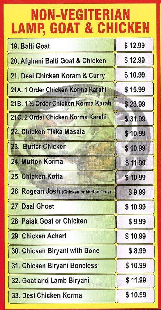 Taste of India - Jersey City, NJ menu_pic