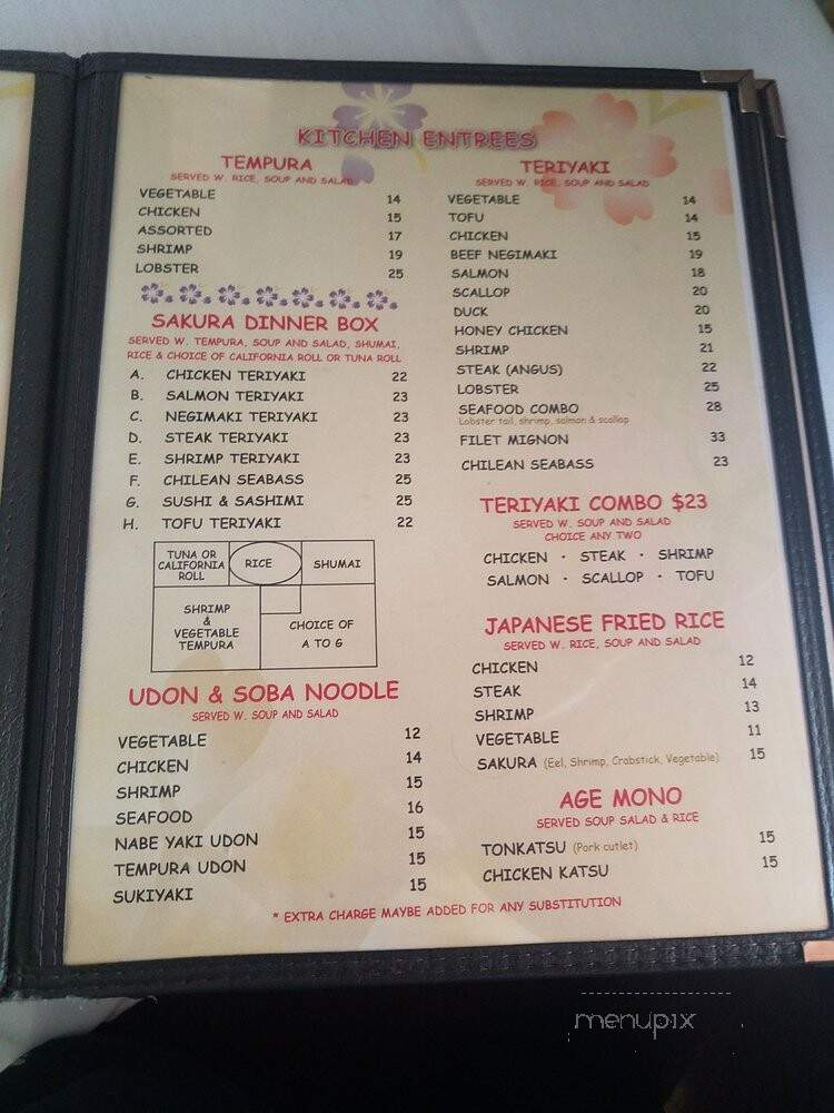Sakura - Wyckoff, NJ menu_pic