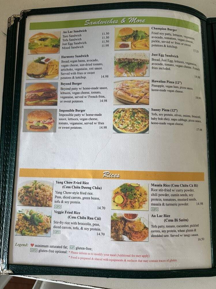 Loving Hut - Seattle, WA menu_pic