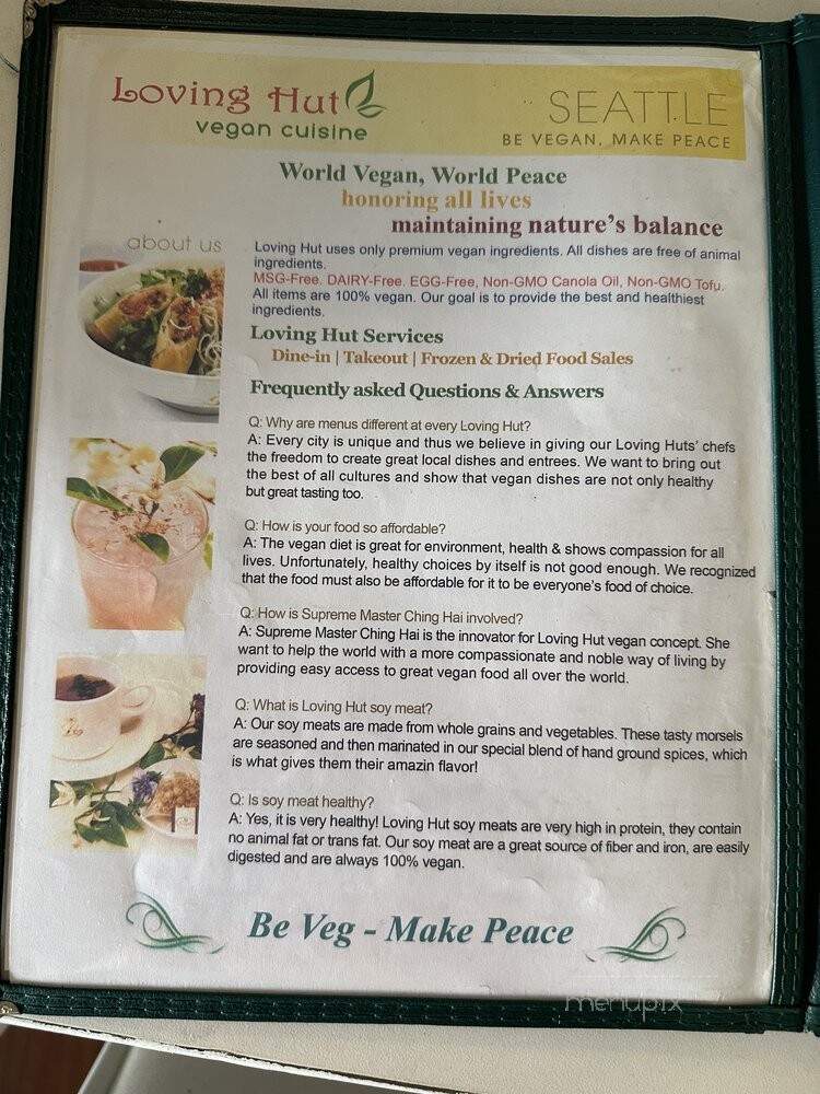 Loving Hut - Seattle, WA menu_pic