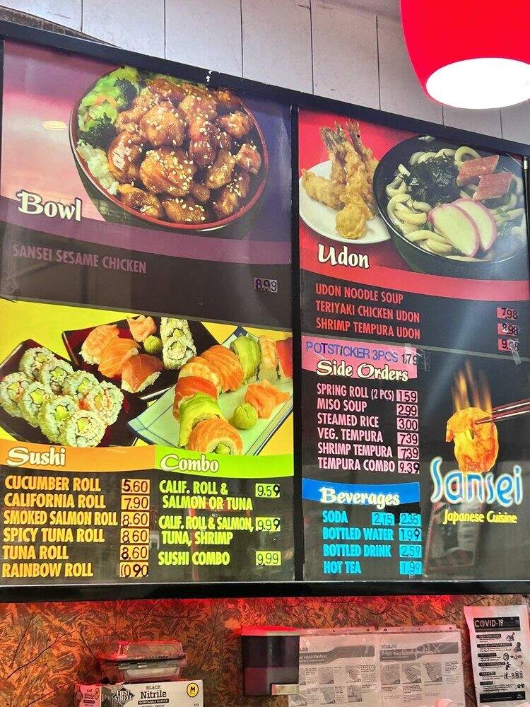 Sansei - Merced, CA menu_pic