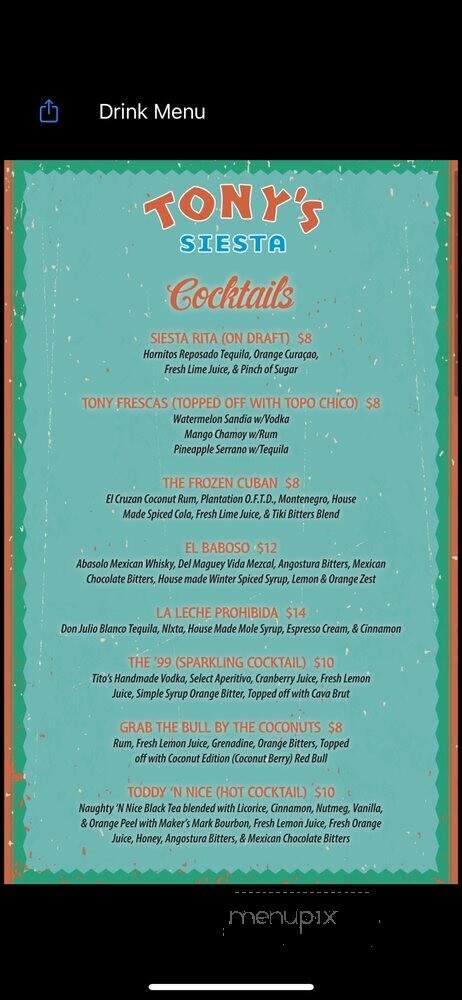 Tony's - San Antonio, TX menu_pic