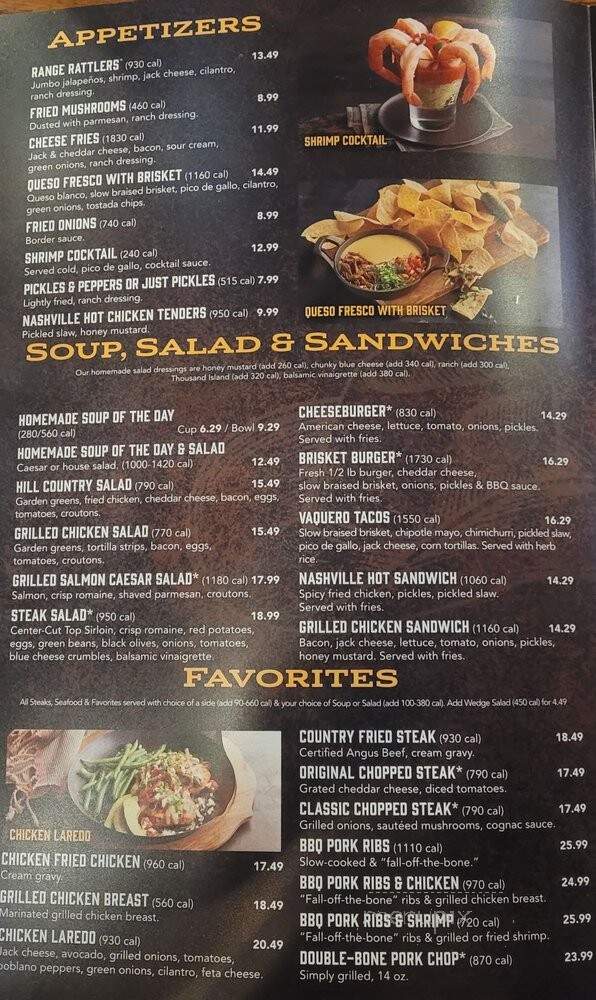 Saltgrass Steak House - San Antonio, TX menu_pic