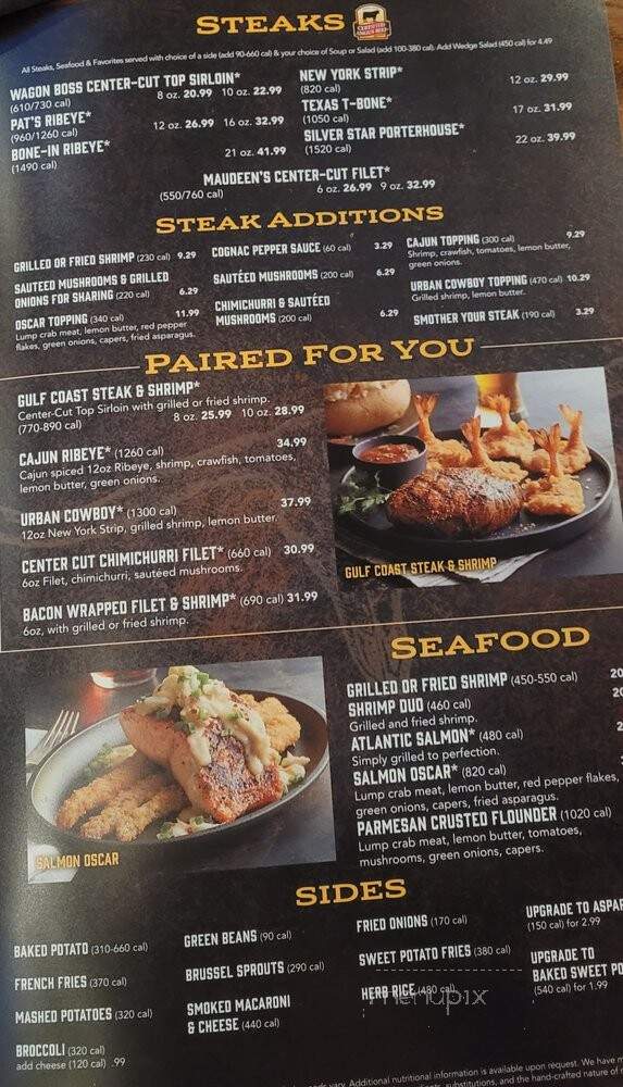 Saltgrass Steak House - San Antonio, TX menu_pic
