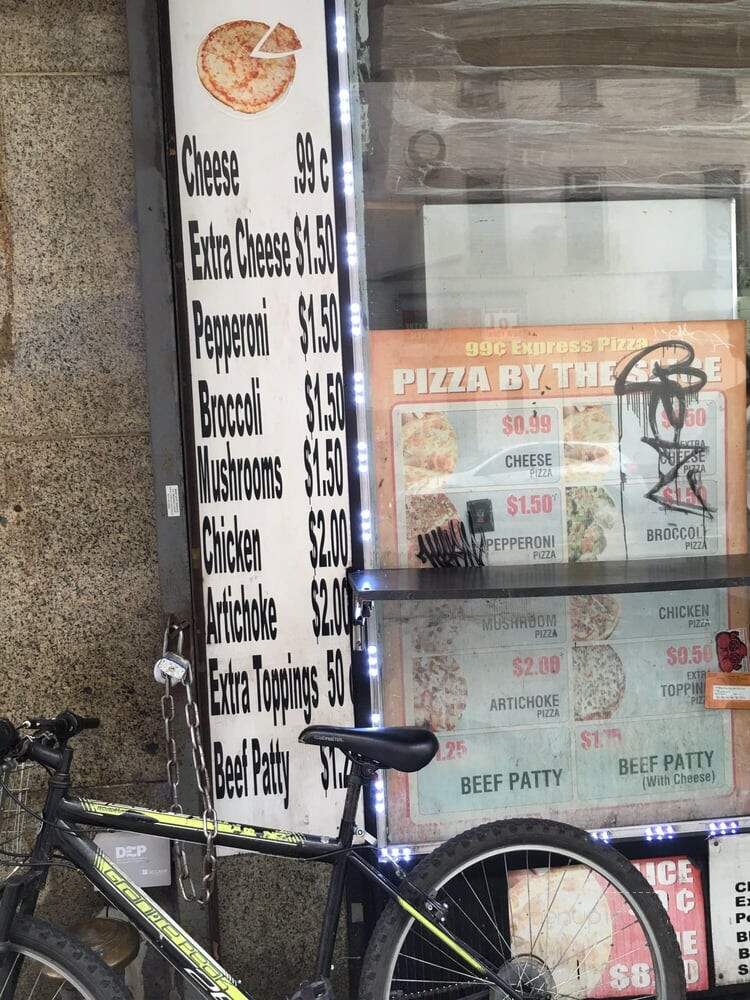 99 Cent Express Pizza - New York, NY menu_pic