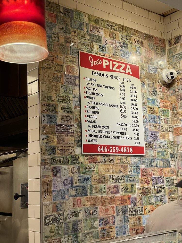 Joe's Pizza - New York, NY