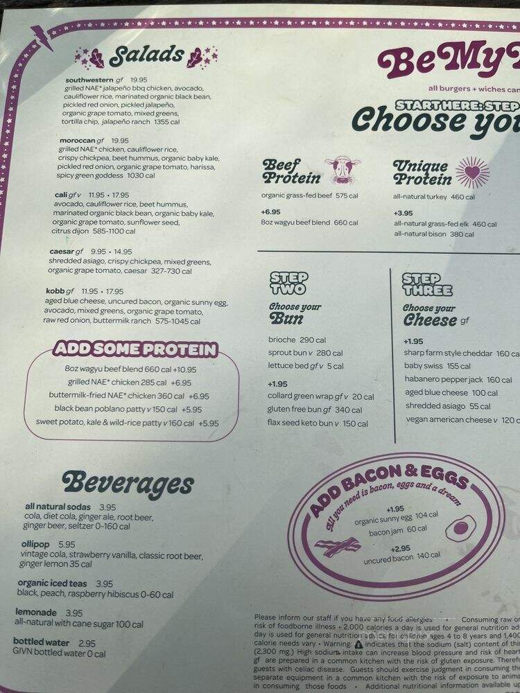 Bare Burger - New York, NY menu_pic
