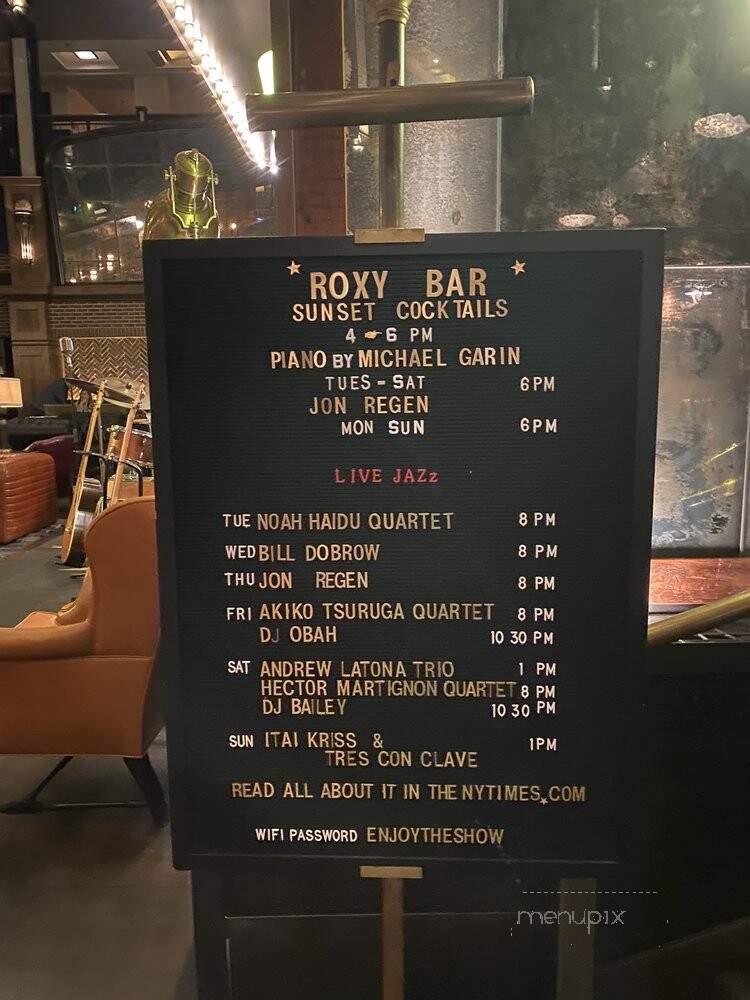 Tribeca Grand - New York, NY menu_pic