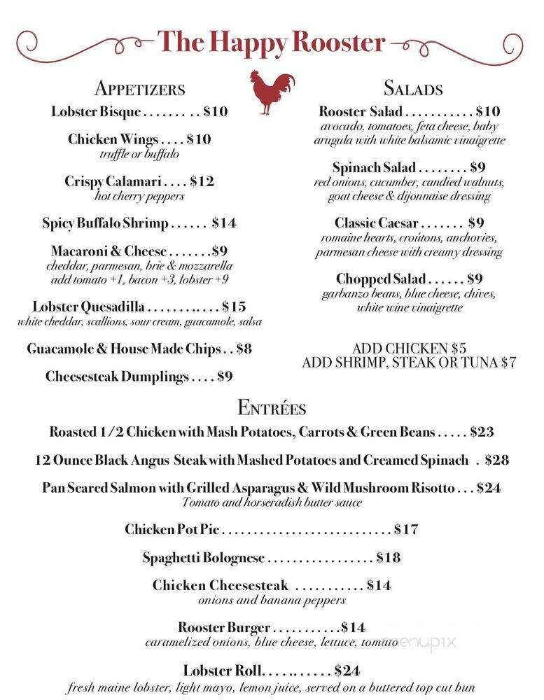 The Happy Rooster - Philadelphia, PA menu_pic